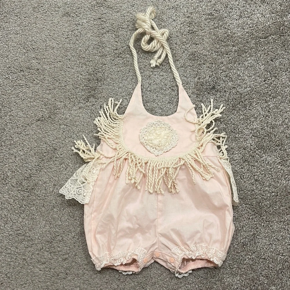 Frilly Frocks Baby Girl Romper Boho Size 12 months